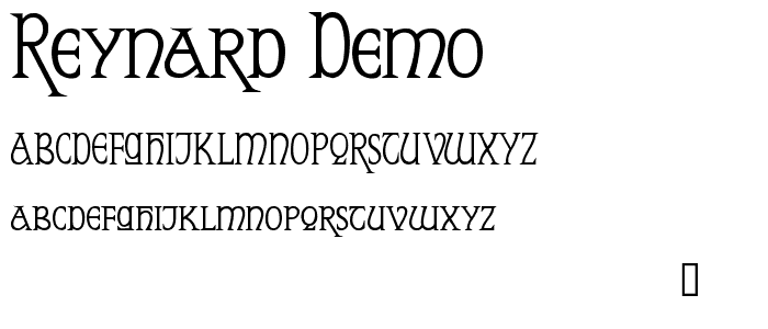 Reynard Demo font